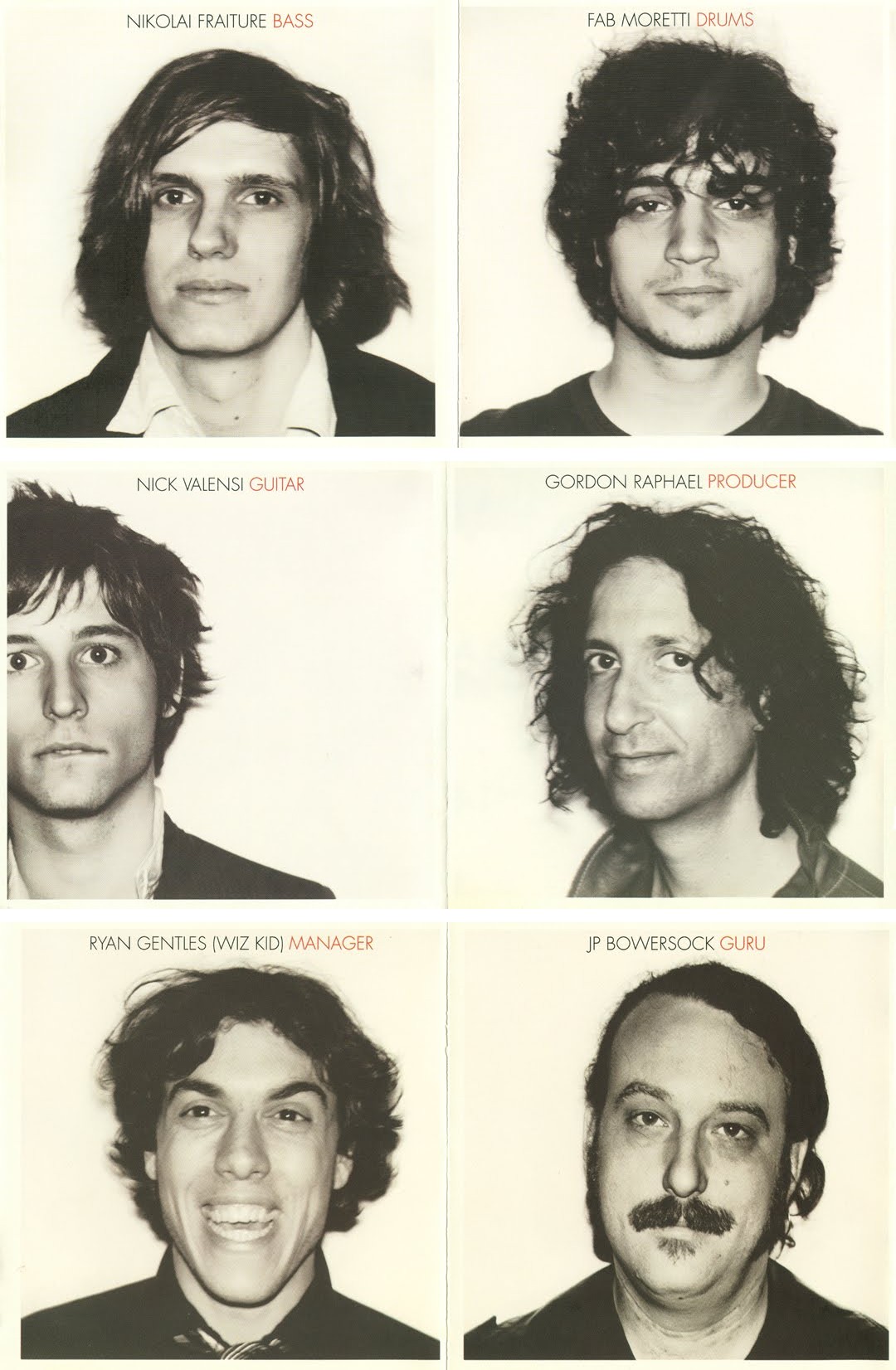 Is This It booklet portraits